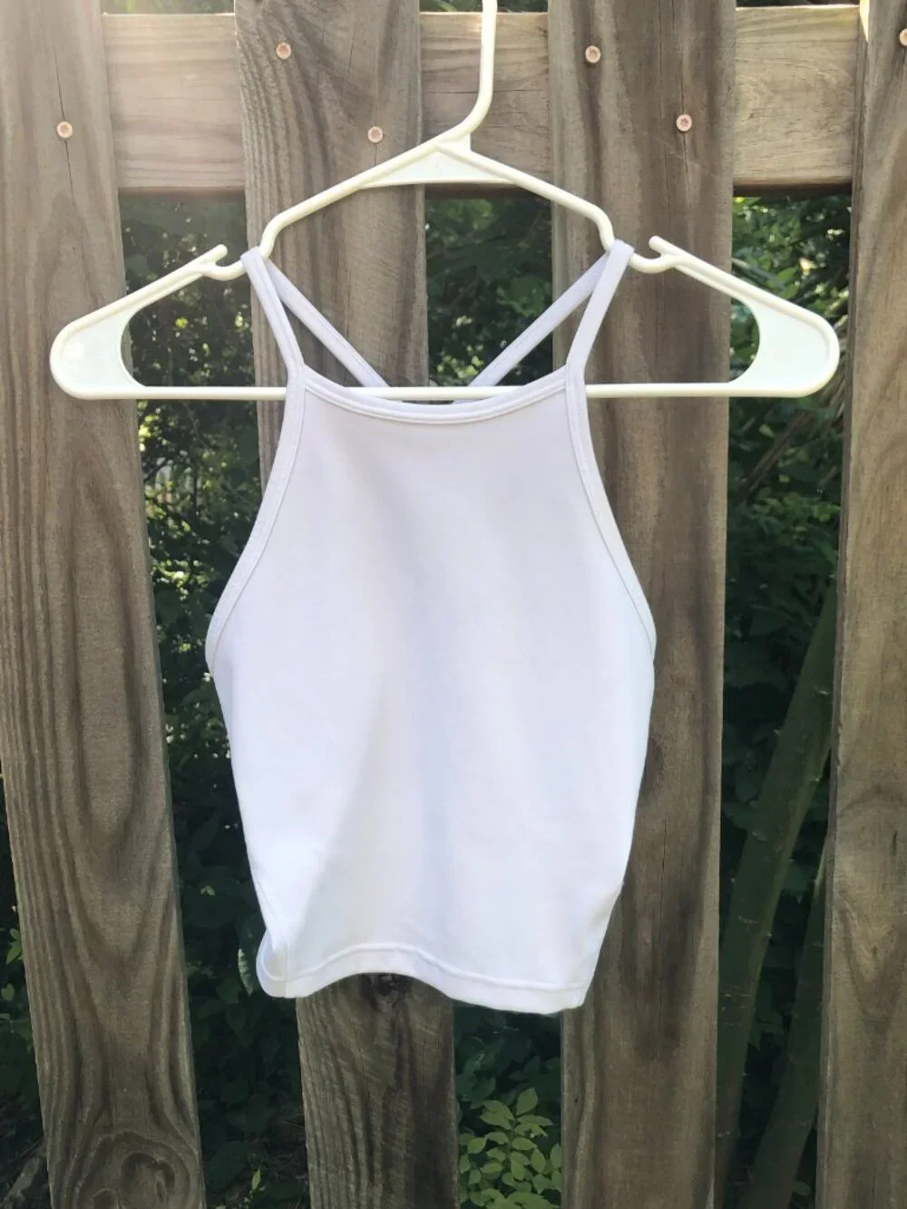 Lululemon White Activewear Tank Top, Size Small
